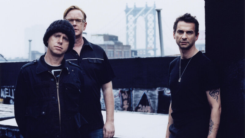 Three Men on Rooftop — Black