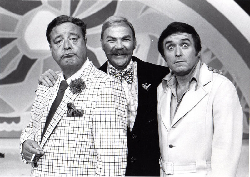 Three Men on Stage — Black