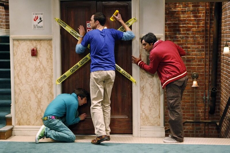 Three Men Sealing Door
