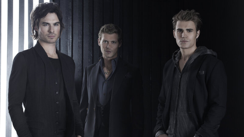 Three Men Standing — Black, Dramatic