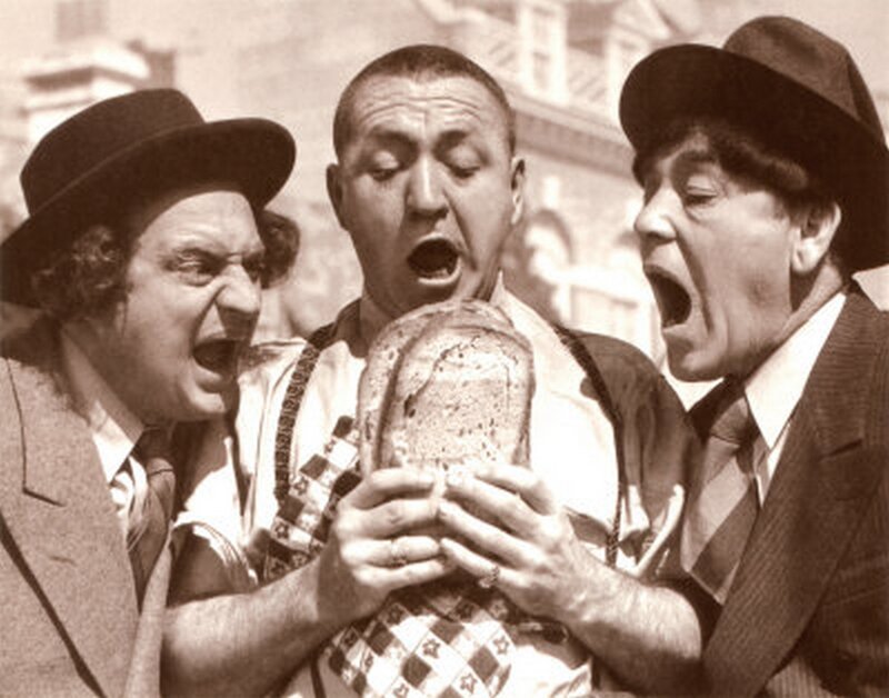 Three Men with Bread