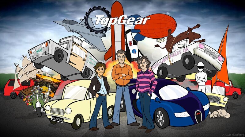 Three Men with Cars