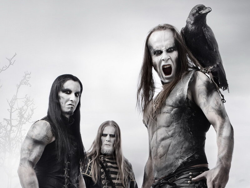 Three Men with Dark Makeup