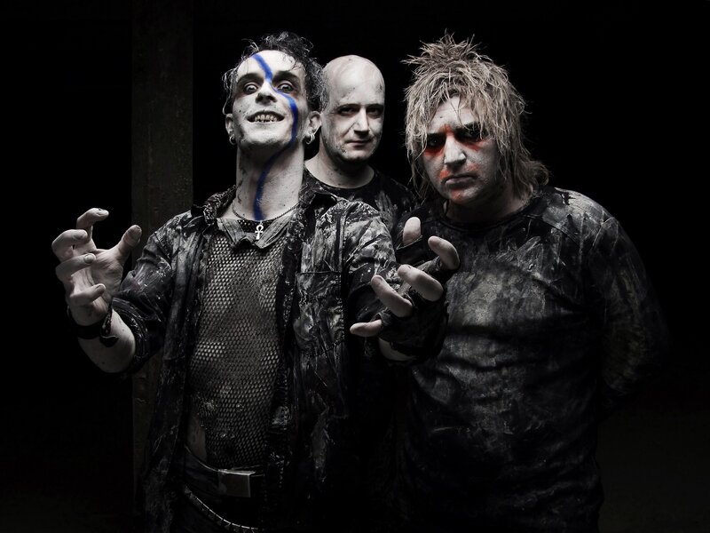 Three Men with Face Paint