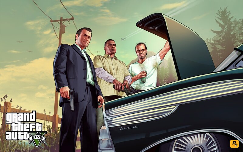 Three Men with Guns — Green
