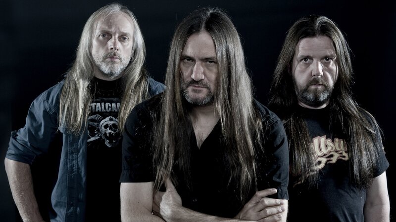Three Men with Long Hair — Black