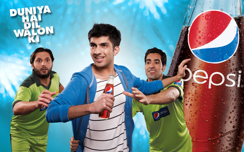 Three Men with Pepsi Bottle