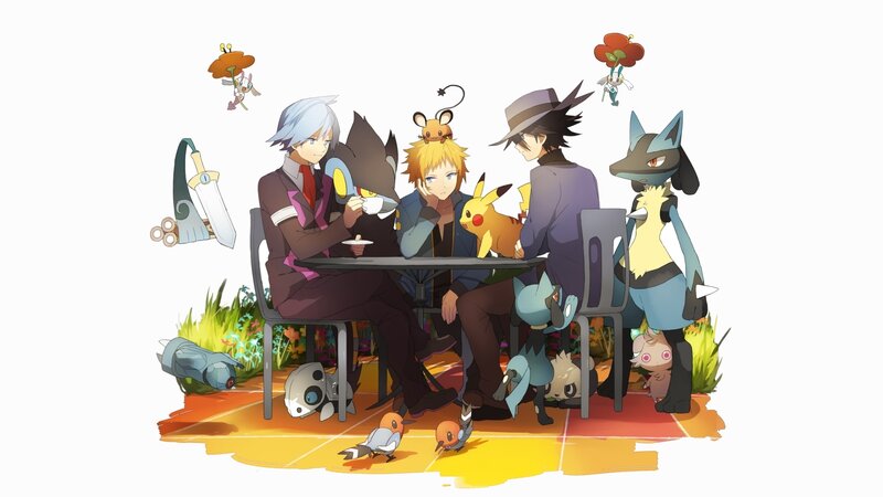 Three Men with Pokémon