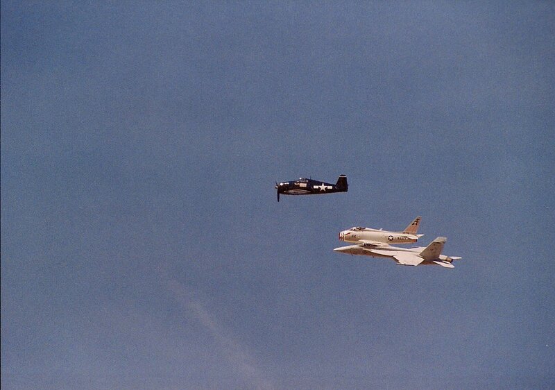 Three Military Aircraft — Blue, Calm, Photograph