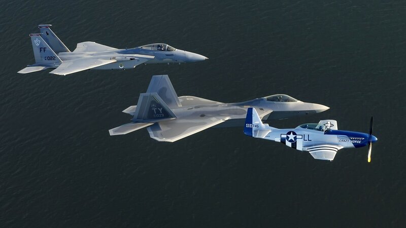 Three Military Aircraft — Gray, Dramatic