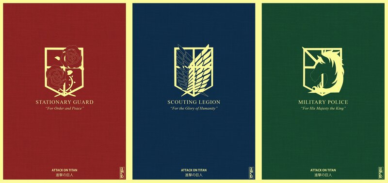 Three Military Logos — Red