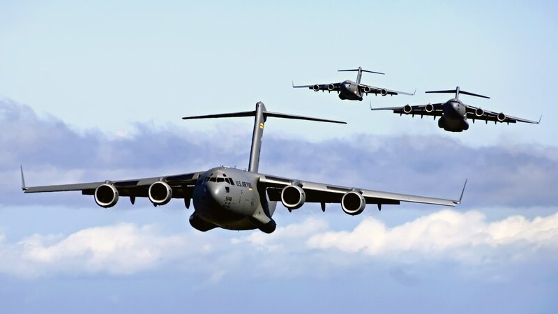 Three Military Transport Planes