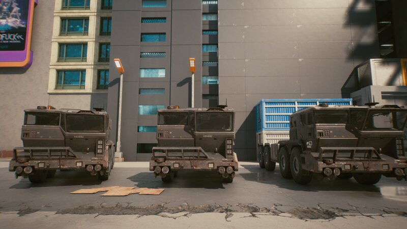 Three Military Trucks