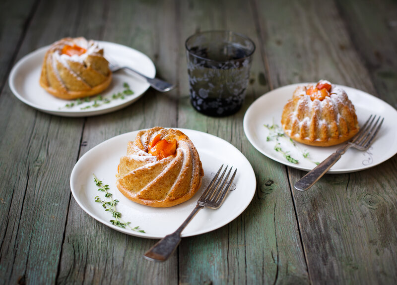 Three Mini Bundt Cakes