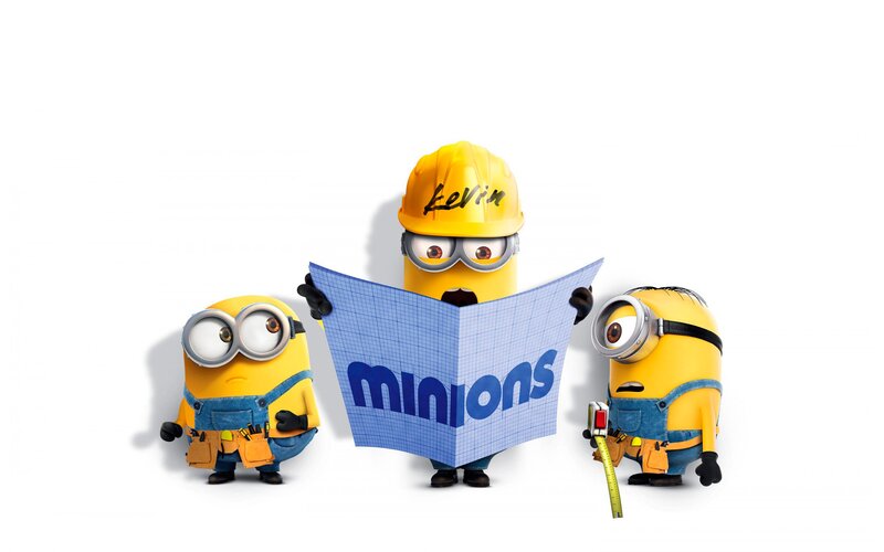 Three Minions with Blueprints