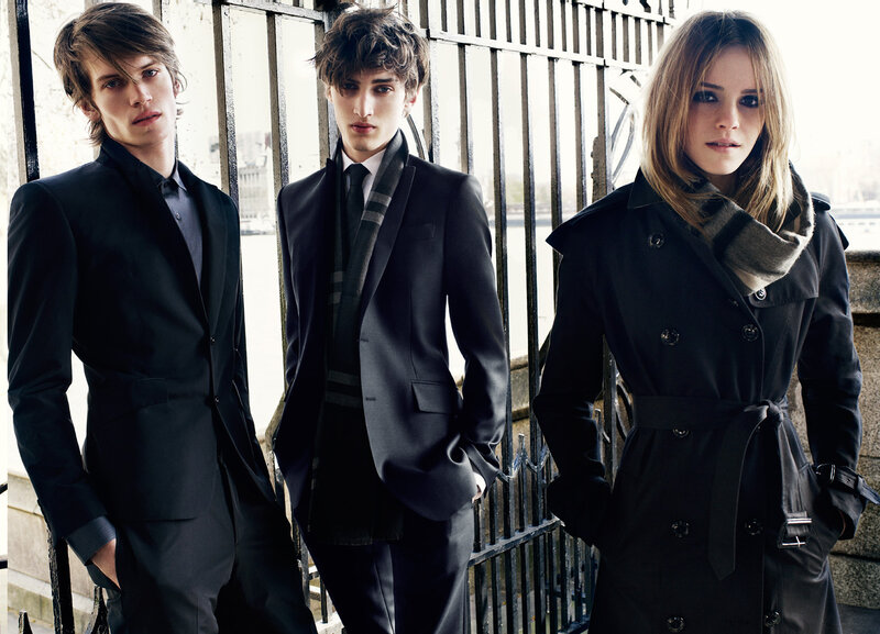 Three models in formal wear