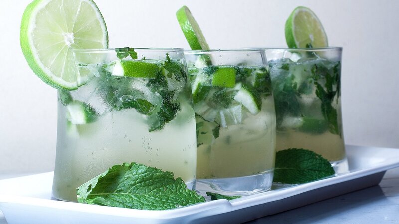 Three Mojito Cocktails