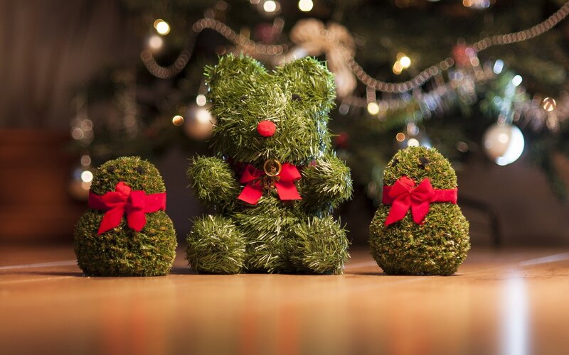 Three Moss Figures