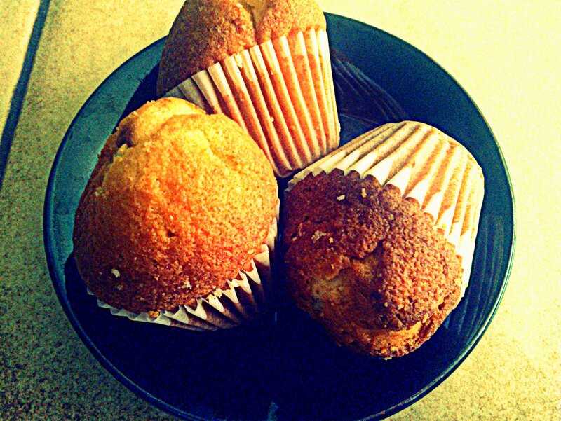 Three Muffins on a Plate