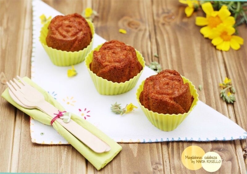 Three Muffins on Table