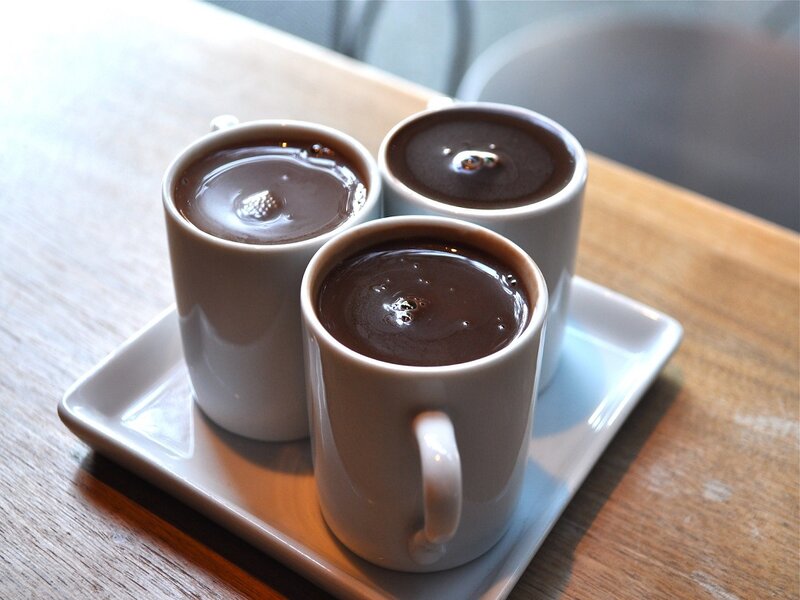 Three Mugs of Hot Chocolate