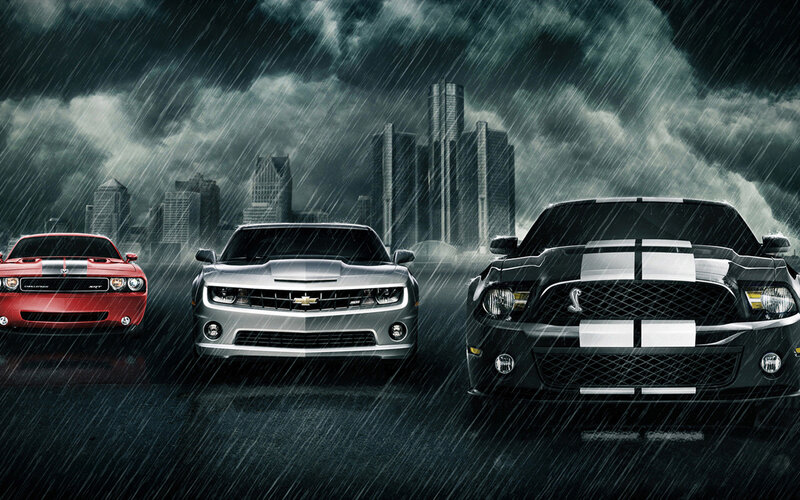 Three Muscle Cars