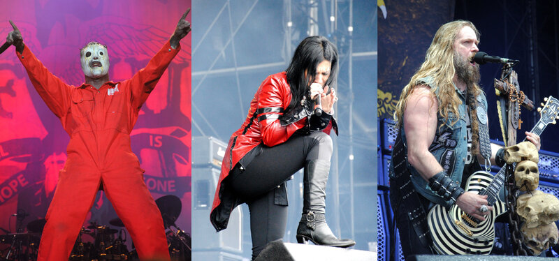 Three Musicians on Stage — Red