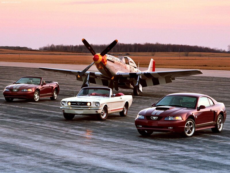 Three Mustang Cars