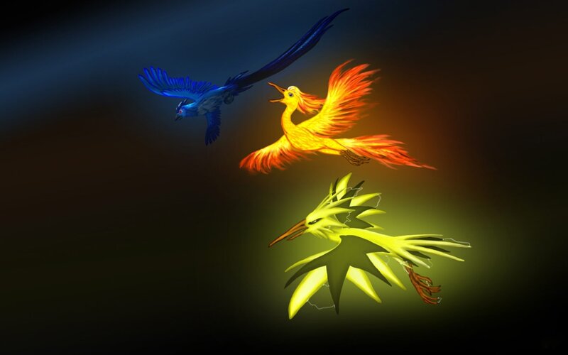 Three Mythical Birds
