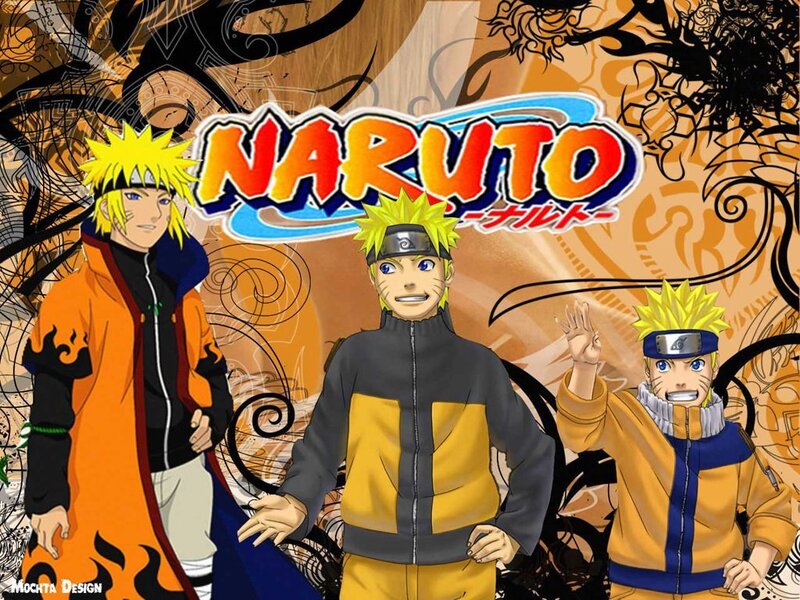 Three Naruto Characters — Orange, Energetic