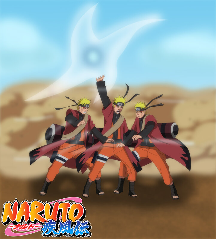 Three Naruto Characters — Orange