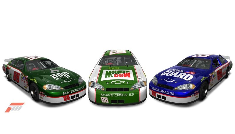Three NASCAR Monte Carlo SS cars