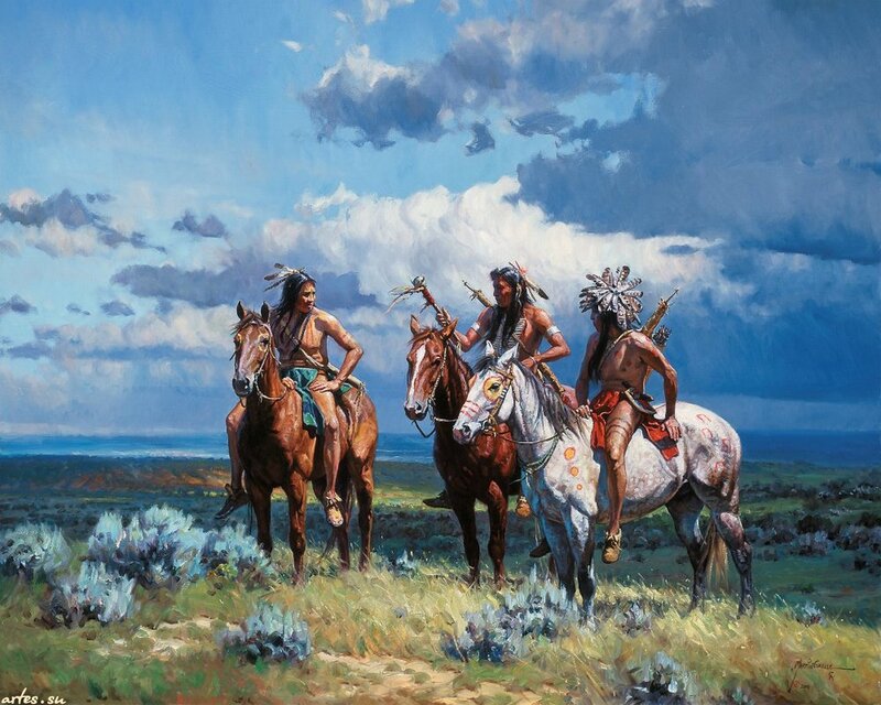 Three Native American Riders