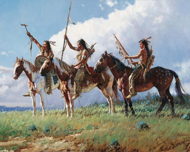 Three Native American Warriors