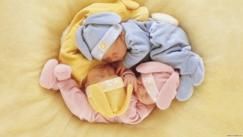 Three Newborn Babies