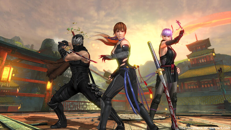 Three Ninja Characters — Black