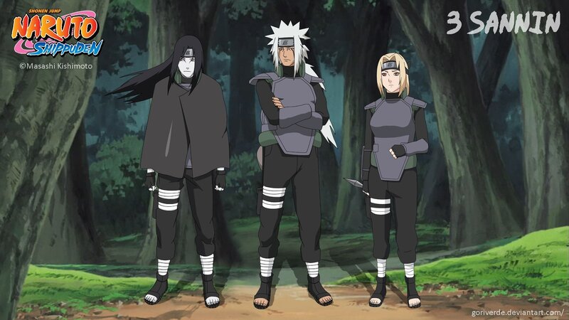 Three Ninja Characters — Green, Serious