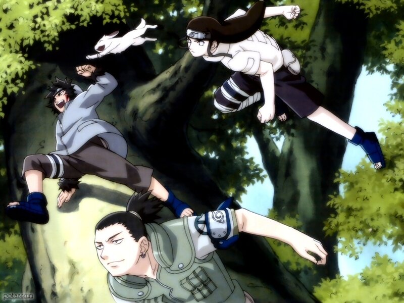 Three Ninja Characters in Motion