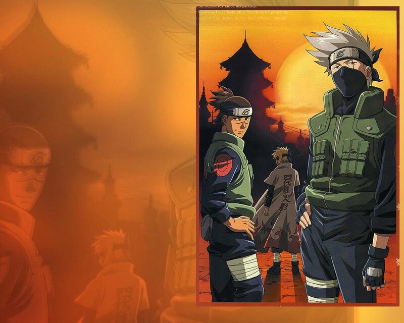 Three Ninja Characters — Orange, Dramatic