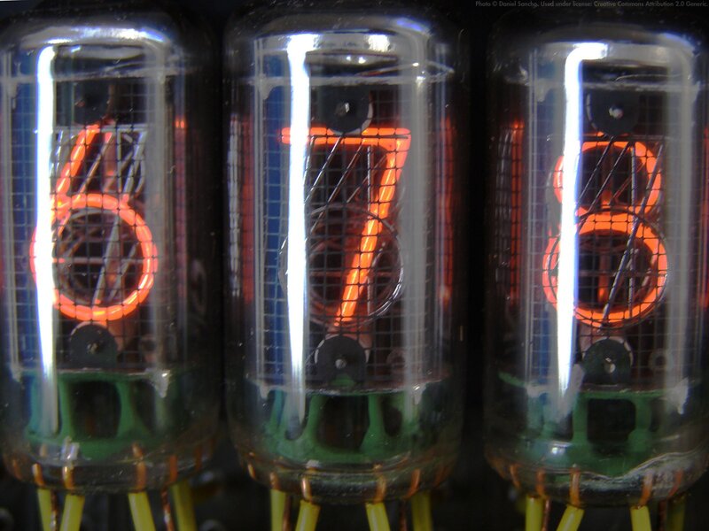 Three Nixie Tubes
