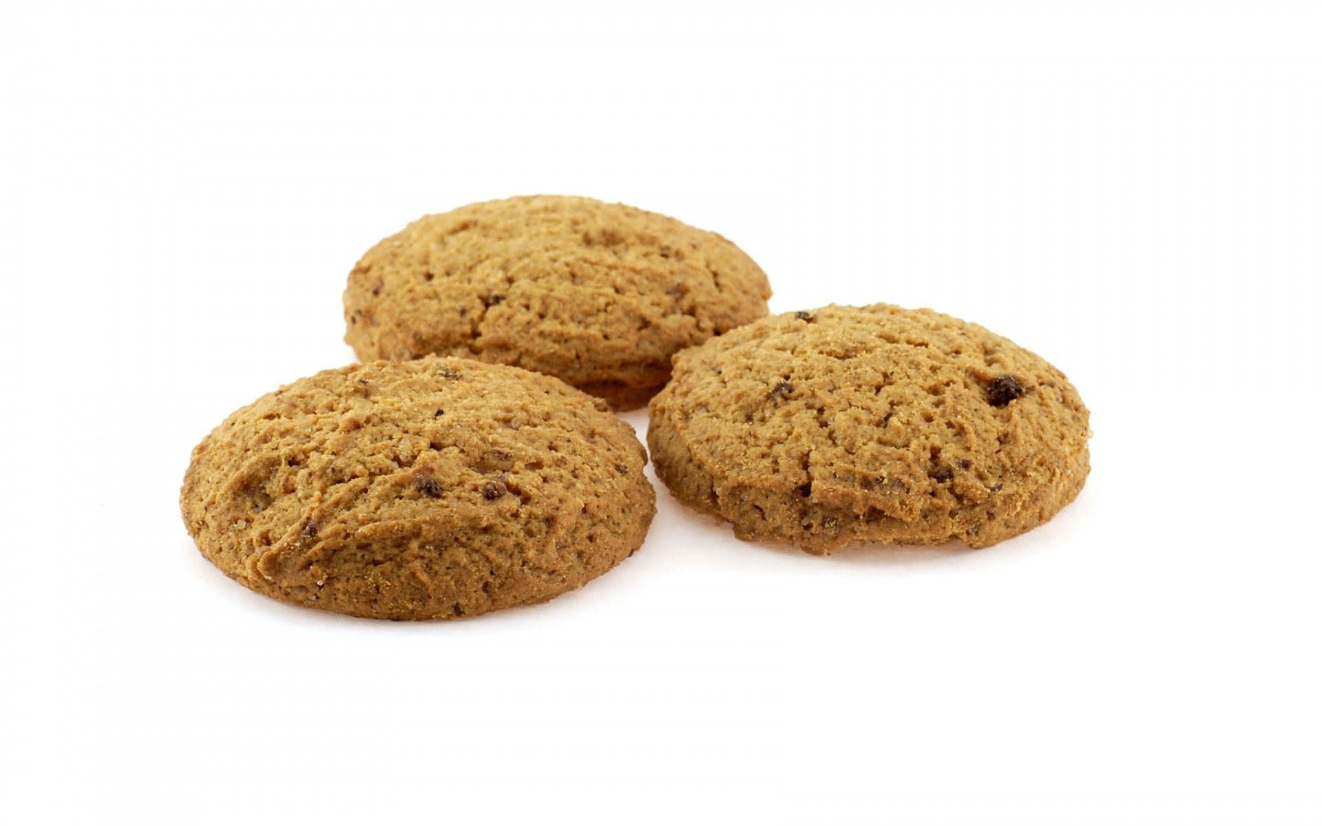 three oatmeal cookies