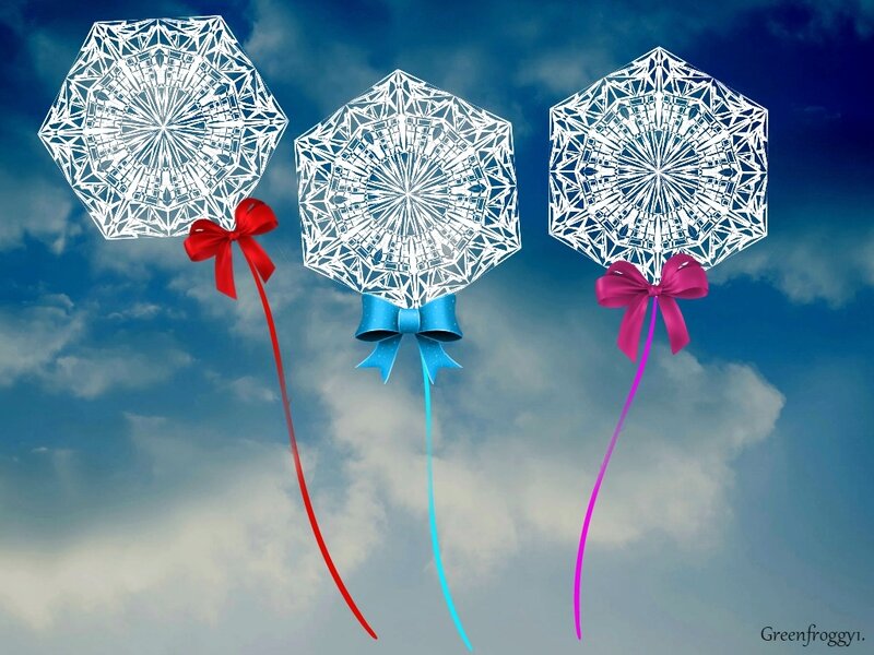 Three Paper Kites