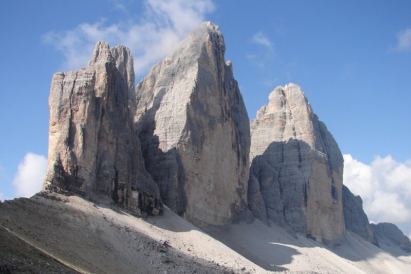Three Peaks Mountain — Blue, Dramatic