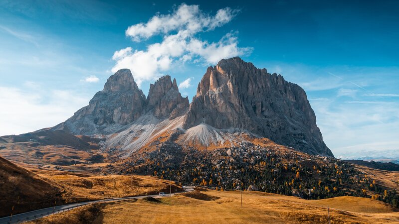 Three Peaks Mountain — Blue, Serene, Autumn