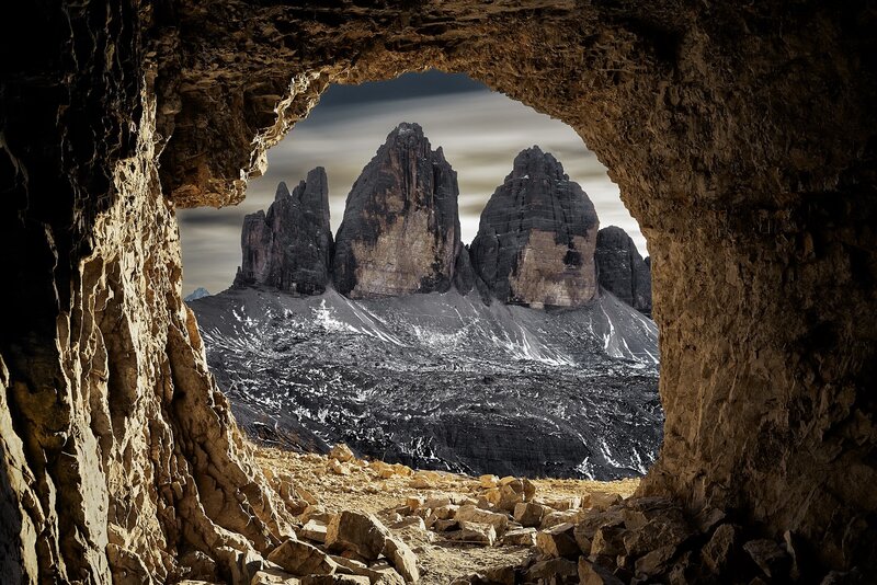 Three Peaks Mountain — Brown, Dramatic