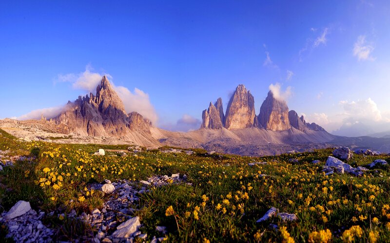 Three Peaks of Lavaredo — Blue, Serene