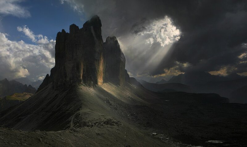 Three Peaks of Lavaredo — Gray