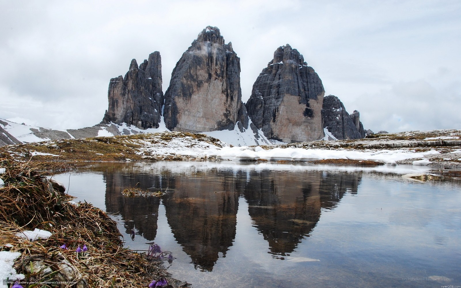 Three Peaks of Lavaredo reflection