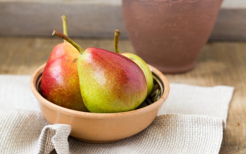 Three Pears in a Bowl