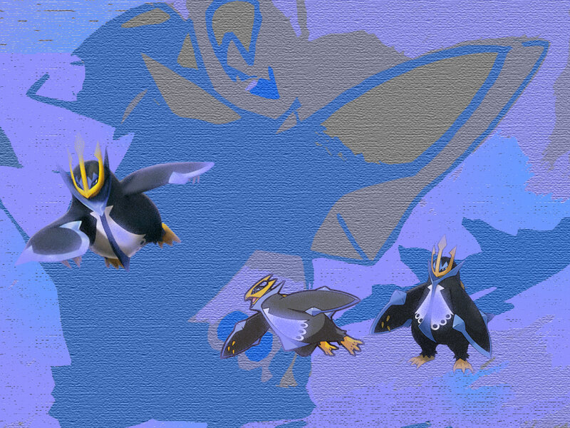 Three Penguin-like Creatures